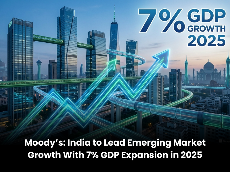 Moody’s: India to Lead Emerging Market Growth With 7% GDP Expansion in 2025