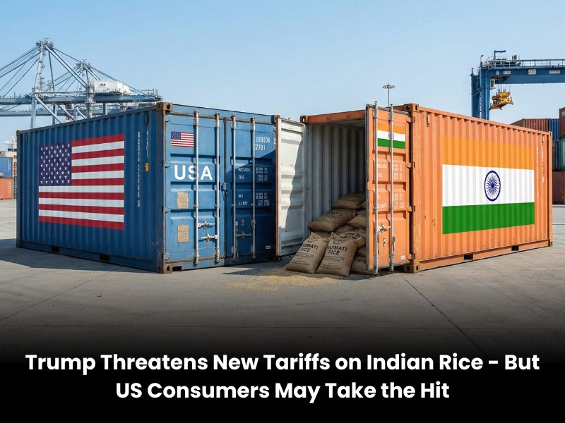 Trump Threatens New Tariffs on Indian Rice – But US Consumers May Take the Hit