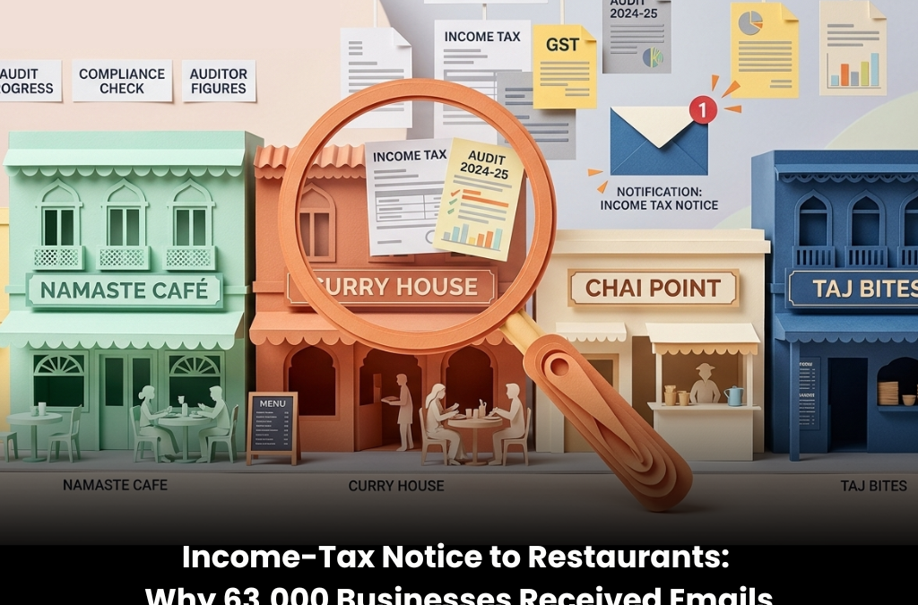 Income-Tax Notice to Restaurants: Why 63,000 Businesses Received Emails