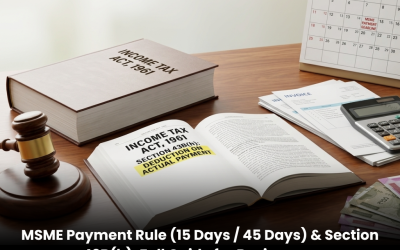 MSME Payment Rule (15 Days / 45 Days) & Section 43B(h): Full Guide for Businesses